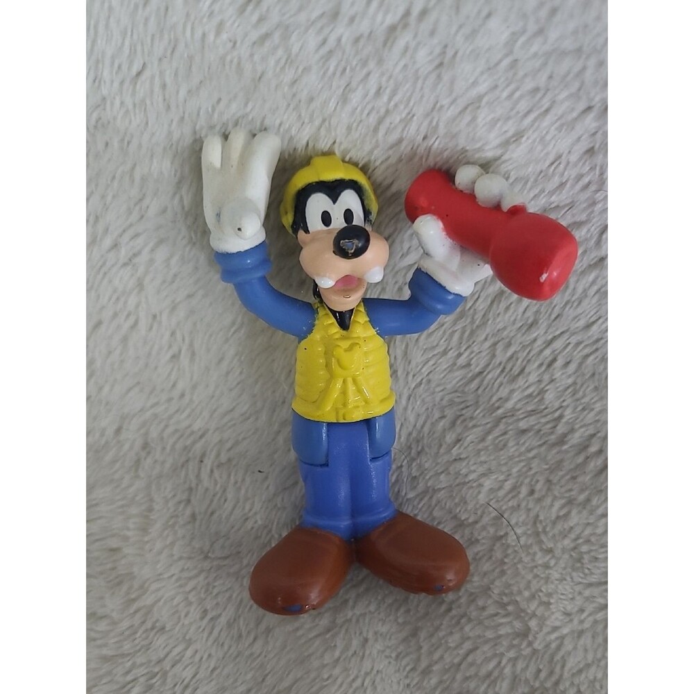Disney Goofy Action Figure Yellow Blue Red Brown